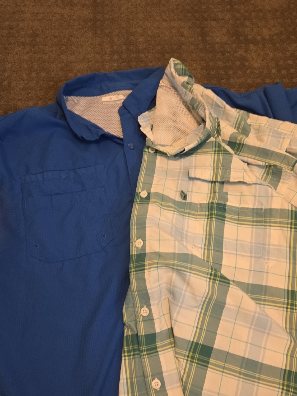 LOT Columbia Men's Button-Up Shirts- Lightweight Casual